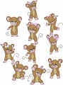 Modular Mice is a set is 10 designs with light fill for 100mm x 100mm hoops