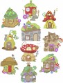 Fairy Cottage is a set is 10 designs for 100mm x 100mm hoops