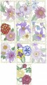 Spring Florals is a lightly filled set of 10 designs for 130mm x 180mm hoops